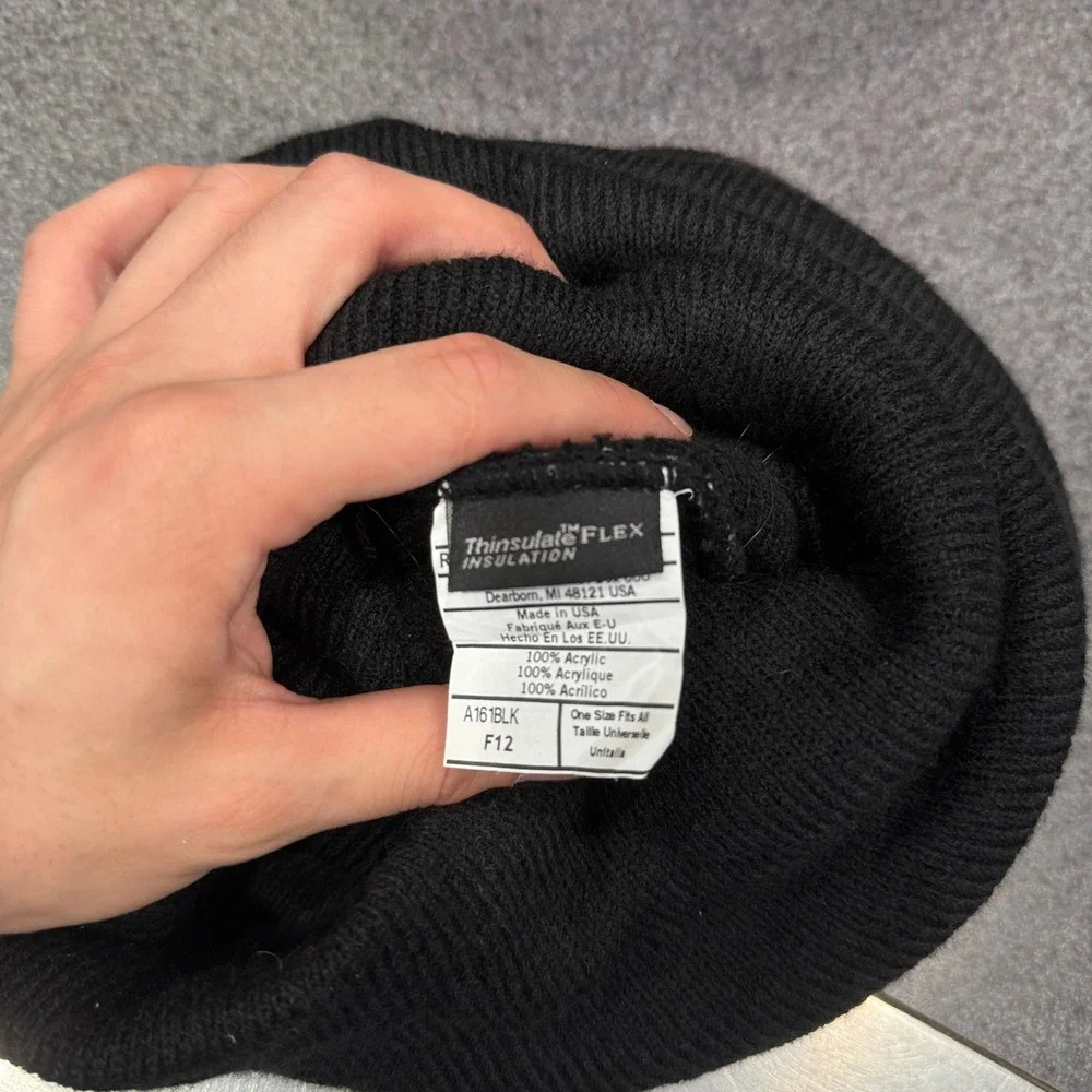 Carhartt Face Mask Balaclava Mens OS Black Excellent Thinsulate Flex Knit USA